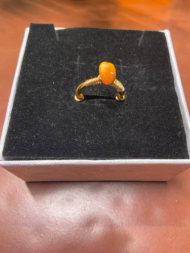 Orange gemstone Ring