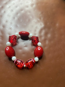 Ruby pearl bracelet