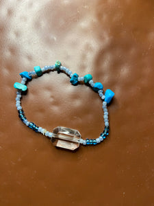 Turquoise crystal bracelet