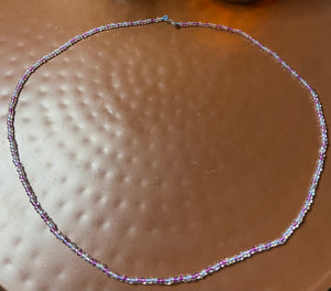 Pink and clear Waist beads