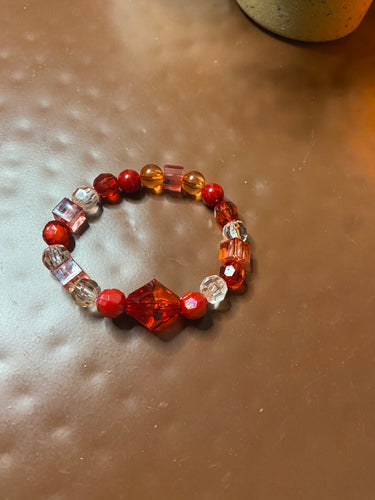 Peachy clear bracelet