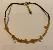 Load image into Gallery viewer, Citrine and Clear Quartz choker